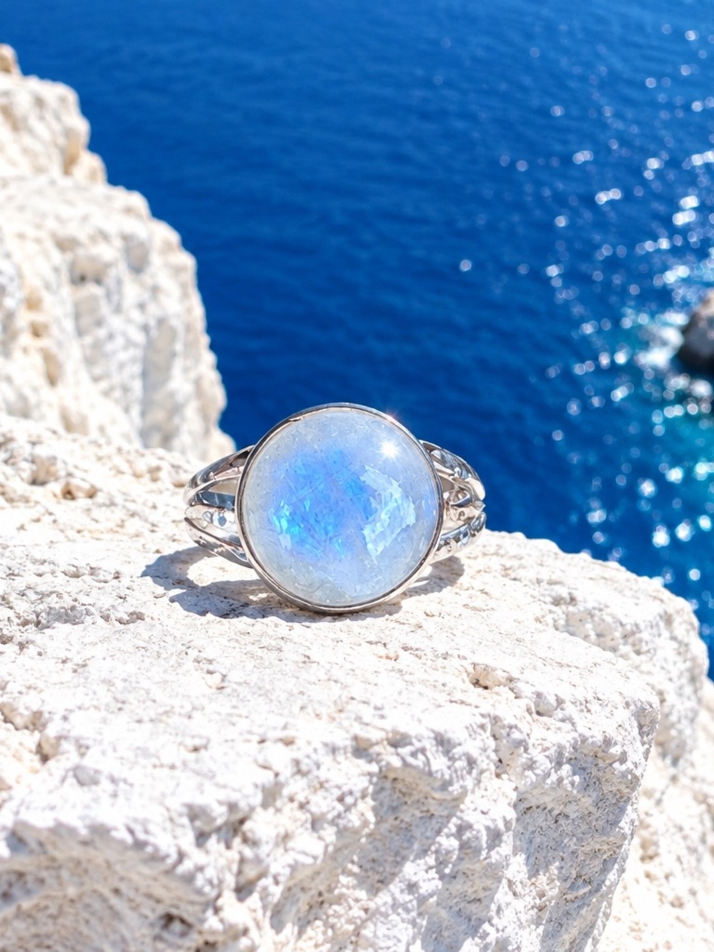 NEW! Moonstone & Sterling Silver Ring